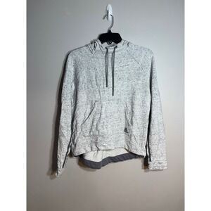 Adidas Heather‎ Gray Speckled Hoodie Sweatshirt Womens Size S